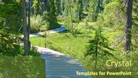  Presentation with trail - Beautiful PPT layouts featuring fragment-of-the-mt-washington backdrop and a tawny brown colored foreground