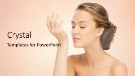  Presentation with fragrance - Audience pleasing slide set consisting of fragrance - beauty aroma people and body backdrop and a lemonade colored foreground