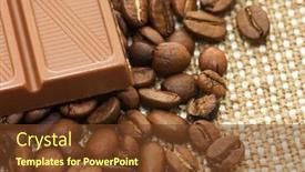 Presentation with fragrant - Amazing PPT layouts having fragrant-coffee-in-a-combination backdrop and a tawny brown colored foreground