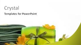  Presentation with fragrant - Audience pleasing slide deck consisting of fragrant-kiwi-soap-on-white backdrop and a white colored foreground