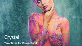  Presentation with human body - Audience pleasing slide set consisting of frailty - fragility of a human creature backdrop and a  colored foreground