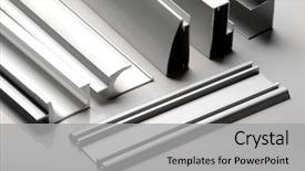  Presentation with window frame - PPT theme having frame - aluminum profile for window door background and a light gray colored foreground