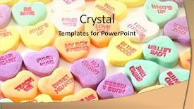  Presentation with candy cane - Amazing slides having frame background of valentine candy backdrop and a  colored foreground