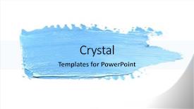  Presentation with brush stroke - PPT layouts having frame cosmetic - abstract acrylic color brush stroke background and a light blue colored foreground
