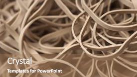  Presentation with band - Beautiful presentation design featuring rubberband - full frame detail of rubber backdrop and a coral colored foreground