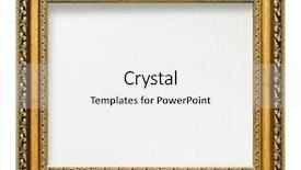  Presentation with picture frame - Beautiful PPT theme featuring frame for picture with artist backdrop and a white colored foreground