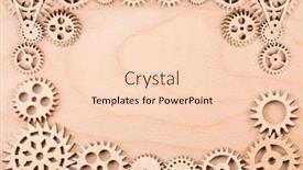  Presentation with gears - Amazing presentation having frame-from-gears-on-light backdrop and a lemonade colored foreground