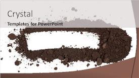  Presentation with soil - Presentation theme consisting of frame-from-scattered-soil background and a light gray colored foreground