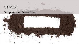  Presentation with soil - Colorful presentation theme enhanced with frame-from-scattered-soil backdrop and a light gray colored foreground