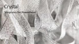  Presentation with silver christmas - Presentation design enhanced with frame full of silver ribbons background and a light gray colored foreground