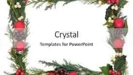  Presentation with red floral - Cool new theme with frame gift - christmas floral background border backdrop and a  colored foreground