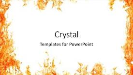  Presentation with flame - Colorful presentation design enhanced with frame isolated on white background backdrop and a white colored foreground