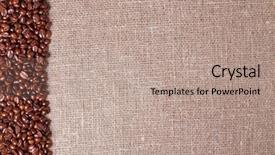  Presentation with coffee borders - Slide set consisting of frame made of roasted coffee background and a coral colored foreground