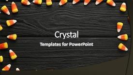  Presentation with halloween candy assorti - Presentation theme with frame made of tasty halloween background and a dark gray colored foreground