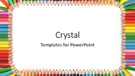  Presentation with auto repair out text - Beautiful PPT theme featuring frame made out of color backdrop and a  colored foreground