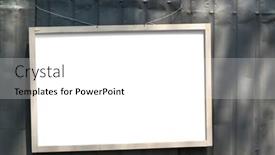  Presentation with frame - Presentation theme having frame-mockup-simple-wooden-frame background and a white colored foreground