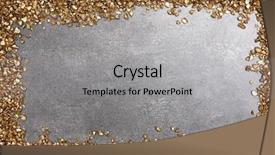  Presentation with gold nugget - Presentation consisting of frame of gold nugget grains background and a light gray colored foreground