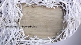  Presentation with shredder - Colorful presentation theme enhanced with frame of paper strips backdrop and a light gray colored foreground