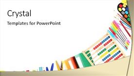  Presentation with frame - Theme featuring frame of school and office background and a white colored foreground