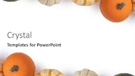  Presentation with halloween frame - Slide set enhanced with frame-of-various-pumpkins-isolated background and a white colored foreground