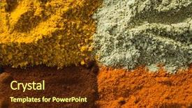  Presentation with spices - Slides with frame of various spices arranged background and a tawny brown colored foreground