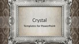  Presentation with damask - Slide deck enhanced with blank frames - ornamental silver frame background and a light gray colored foreground