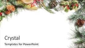  Presentation with christmas card - Colorful slide deck enhanced with frame ornament for greeting card backdrop and a  colored foreground