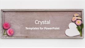  Presentation with greeting card - Cool new theme with frame thank - wooden sign for a background backdrop and a gray colored foreground