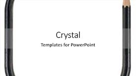  Presentation with frame - Colorful presentation design enhanced with frame with black pencil backdrop and a white colored foreground