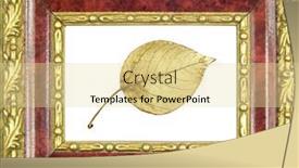  Presentation with frame - Cool new slide set with frame-with-gilded-poplar-leaf backdrop and a blonde colored foreground