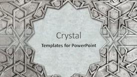  Presentation with window frame - PPT layouts featuring frame-with-traditional-islamic-ornament background and a light gray colored foreground