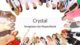  Presentation with word art text edited - Beautiful slide deck featuring frame work your text inside backdrop and a  colored foreground