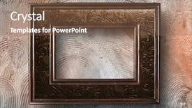  Presentation with fancy - PPT theme consisting of frame background and a tawny brown colored foreground