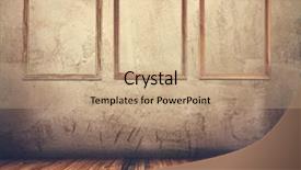  Presentation with old style - Beautiful theme featuring framework - old grunge room with picture backdrop and a coral colored foreground