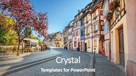  Presentation with framework - Audience pleasing slides consisting of framework - town of colmar backdrop and a gray colored foreground