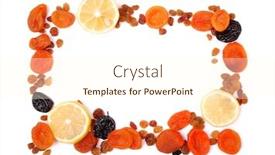  Presentation with framework - Slides having framework from dried fruits and lemons background and a cream colored foreground