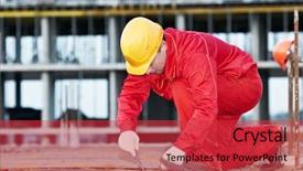  Presentation with reinforcement - Colorful slides enhanced with framework reinforcement for concrete backdrop and a red colored foreground