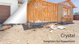  Presentation with page - Slide deck consisting of framing with page corner flipping background and a  colored foreground