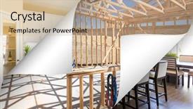  Presentation with page - Amazing slide set having framing with page corners flipping backdrop and a soft green colored foreground