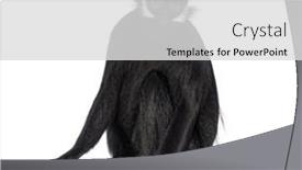  Presentation with langur - Presentation theme consisting of fran-ois-langur-trachypithecus-francoisi background and a light gray colored foreground