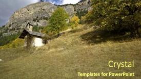  Presentation with france - Presentation theme enhanced with france-alpes-de-haute-provence background and a tawny brown colored foreground