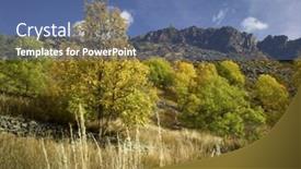  Presentation with france - Beautiful presentation theme featuring france-alpes-de-haute-provence backdrop and a ocean colored foreground