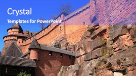  Presentation with france history philosophy - Slides enhanced with france alsace haut koenigsbourg castle background and a  colored foreground