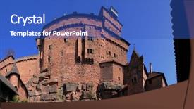  Presentation with monuments historiques france - Slides consisting of france alsace haut koenigsbourg castle background and a  colored foreground
