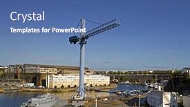  Presentation with france - PPT theme having france-brittany-brest-view background and a ocean colored foreground