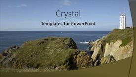  Presentation with lighthouse - Colorful presentation enhanced with france-brittany-saint-mathieu-lighthouse backdrop and a light blue colored foreground