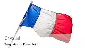  Presentation with france flag - Theme having france-flag-isolated and a white colored foreground