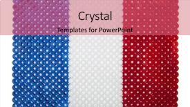  Presentation with france flag - Colorful presentation enhanced with france flag made of plastic pearls backdrop and a coral colored foreground