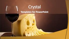  Presentation with blue cheese - Cool new theme with cheese and red wine backdrop and a tawny brown colored foreground