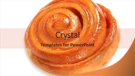  Presentation with cinnamon roll - Colorful slides enhanced with fresh bake cinnamon roll backdrop and a red colored foreground